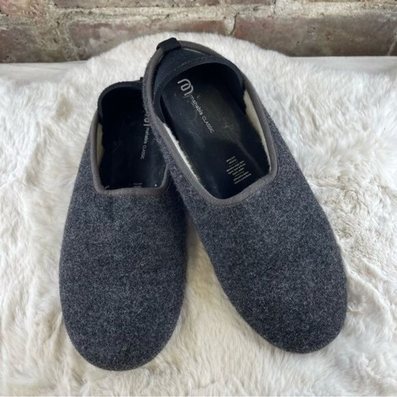 Mahabis Classic Wool Slip On Gray Slippers W10.5-11 M8.5-9 (sz 42) - Picture 2 of 9